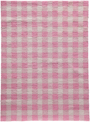 Momeni Geo GEO31 Hand Hooked Contemporary Geometric Indoor Area Rug Pink 7'6" x 9'6" GEO00GEO31PNK7696