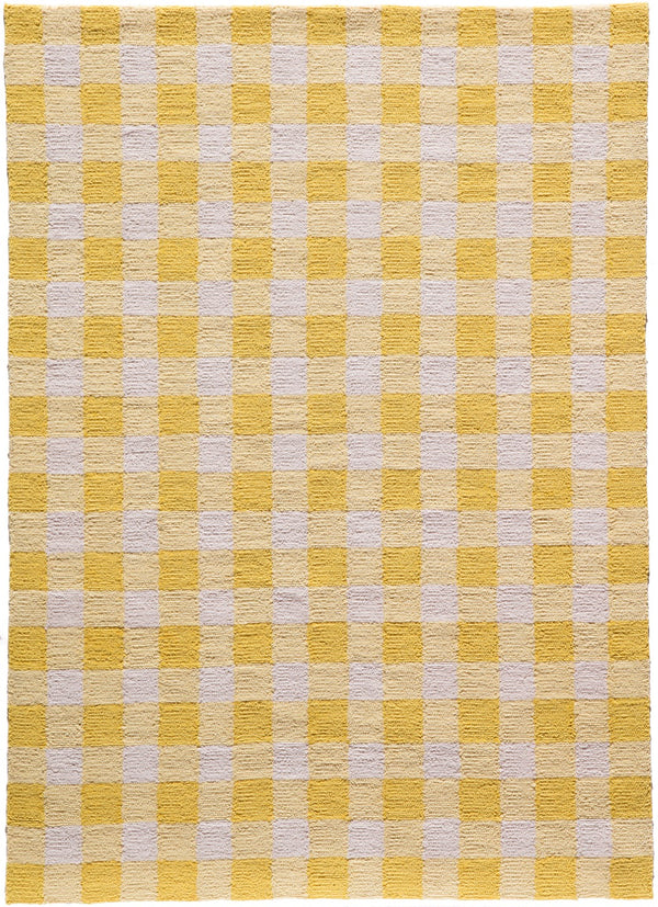 Momeni Geo GEO31 Hand Hooked Contemporary Geometric Indoor Area Rug Yellow 7'6" x 9'6" GEO00GEO31YEL7696