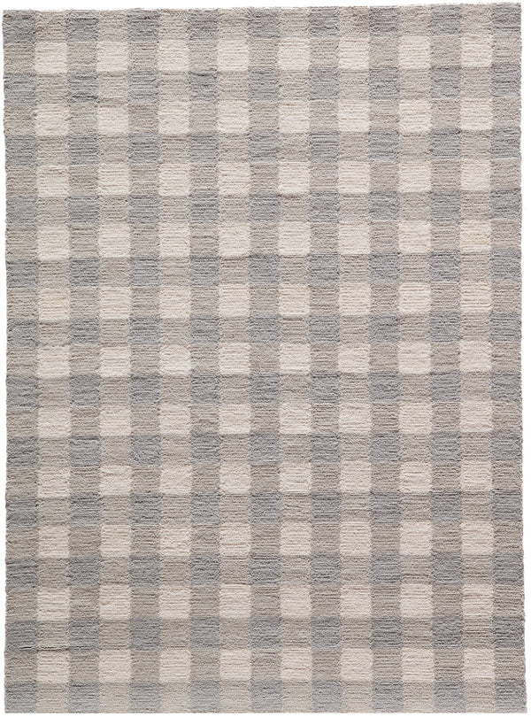 Momeni Geo India GEI31 Hand Made Contemporary Geometric Indoor Area Rug Grey 7'6" x 9'6" GEOINGEI31GRY7696