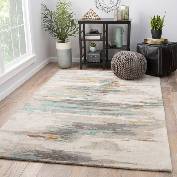 Jaipur Living Ryenn Handmade Abstract Gray/ Blue Area Rug (10'X14')