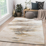 Jaipur Living Genesis Collection GES07 Ryenn 60% Wool 40% Viscose Handmade Contemporary Abstract Rug RUG152333