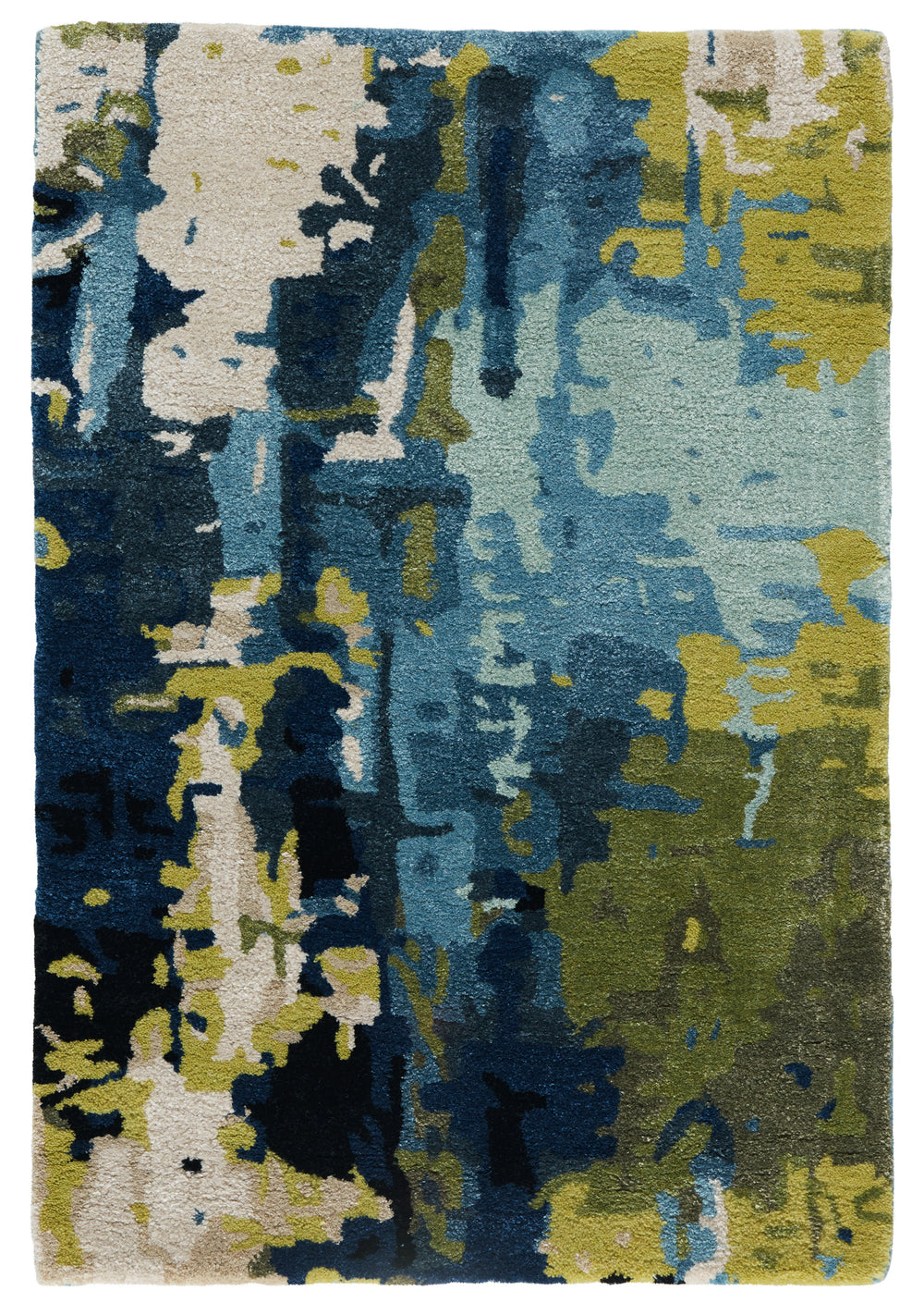 Jaipur Living Matcha Handmade Abstract Blue/ Green Area Rug (2'X3')