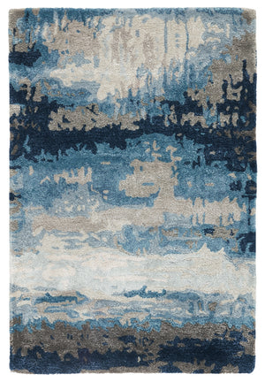 Jaipur Living Benna Handmade Abstract Blue/ Gray Area Rug (2'X3')