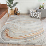 Jaipur Living Atha Handmade Abstract Copper/ Gray Area Rug (12'X15')