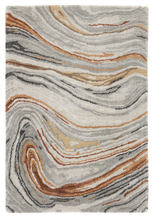 Jaipur Living Atha Handmade Abstract Copper/ Gray Area Rug (2'X3')