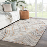 Jaipur Living Sadie Handmade Chevron Orange/ Gray Area Rug (2'X3')