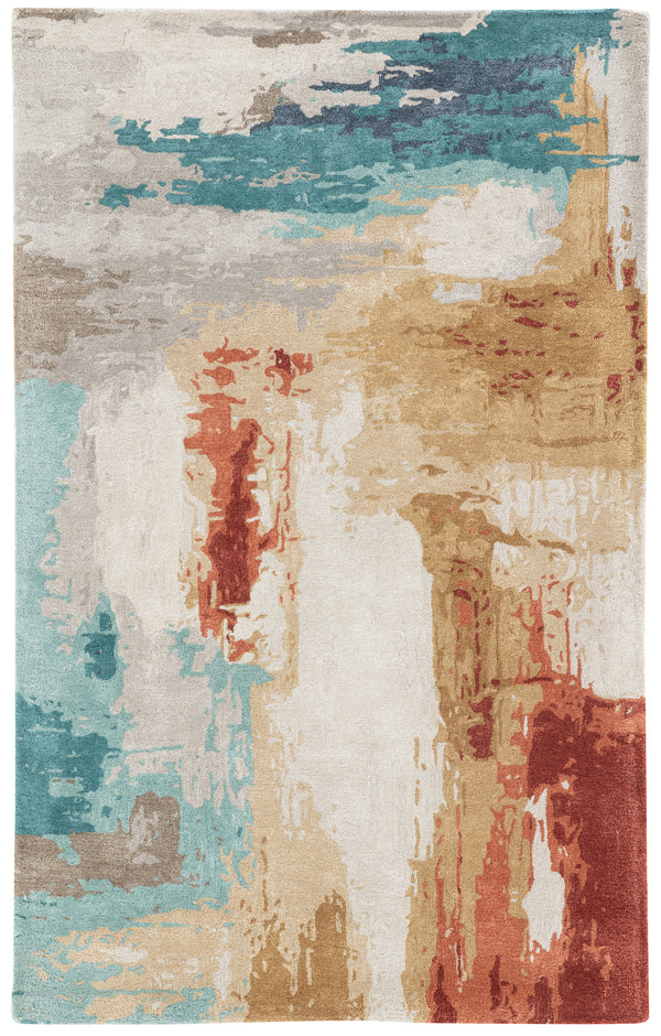 Jaipur Living Swisher Handmade Abstract Blue/ Red Area Rug (10'X14')