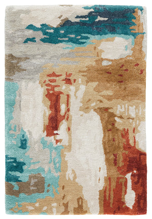Jaipur Living Swisher Handmade Abstract Blue/ Red Area Rug (2'X3')