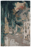 Jaipur Living Luella Handmade Abstract Teal/ Gray Area Rug (9'X13')