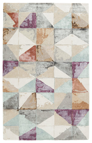 Jaipur Living Genesis Collection GES58 Ruban 65% Viscose 35% Wool Handmade Modern Geometric Rug RUG153401