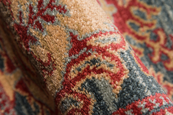 Momeni Ghazni GZ-01 Machine Made Traditional Oriental Indoor Area Rug Blue 9'3" x 12'6" GHAZNGZ-01BLU93C6