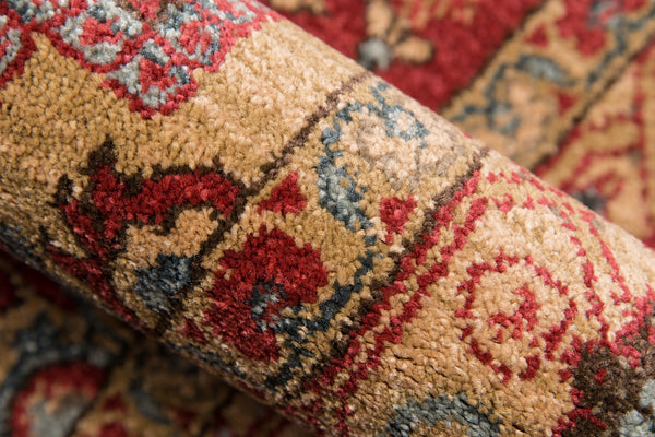 Momeni Ghazni GZ-04 Machine Made Traditional Medallion Indoor Area Rug Red 9'3" x 12'6" GHAZNGZ-04RED93C6