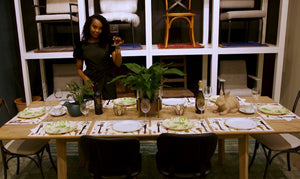 LH Imports Gia Extension Dining Table GIA011