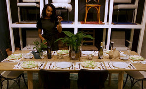 LH Imports Gia Extension Dining Table GIA011