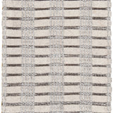 Chandra Rugs Gisela 70% Wool + 30% Viscose Hand-Woven Contemporary Rug Silver 9' x 13'