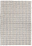 Chandra Rugs Gisela 70% Wool + 30% Viscose Hand-Woven Contemporary Rug Silver 9' x 13'