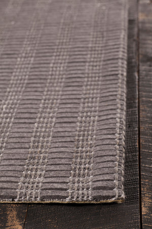 Chandra Rugs Gisela 70% Wool + 30% Viscose Hand-Woven Contemporary Rug Grey 9' x 13'