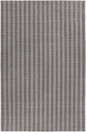 Chandra Rugs Gisela 70% Wool + 30% Viscose Hand-Woven Contemporary Rug Grey 9' x 13'