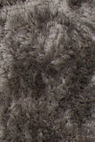Chandra Rugs Giulia 100% Polyester Hand-Woven Contemporary Shag Rug Grey 9' x 13'
