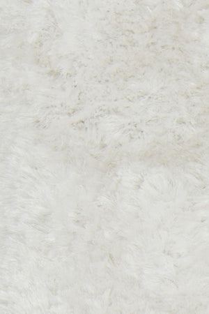 Chandra Rugs Giulia 100% Polyester Hand-Woven Contemporary Shag Rug Ivory 9' x 13'