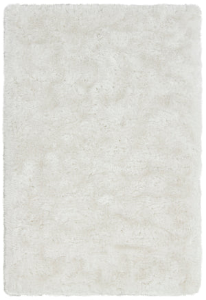 Chandra Rugs Giulia 100% Polyester Hand-Woven Contemporary Shag Rug Ivory 9' x 13'
