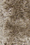 Chandra Rugs Giulia 100% Polyester Hand-Woven Contemporary Shag Rug Tan 9' x 13'