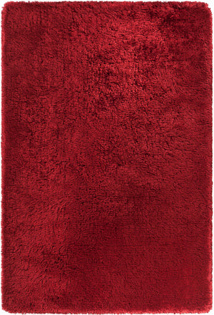 Chandra Rugs Giulia 100% Polyester Hand-Woven Contemporary Shag Rug Red 9' x 13'
