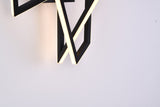 Bethel Matte Black LED Wall Sconce in Stainless Steel & Acrylic