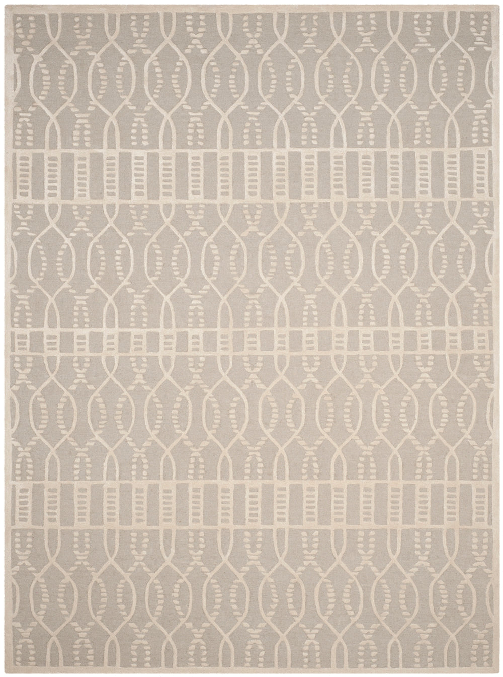 Glamour 103 Hand Tufted 25% Wool & 75% Viscose Rug in Blue, Ivory 8ft x 11ft