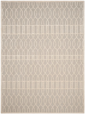 Glamour 103 Hand Tufted 25% Wool & 75% Viscose Rug in Grey, Ivory 8ft x 11ft