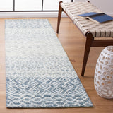 Glamour 304 Hand Tufted 60% Wool, 20% Viscose, 20% Cotton Contemporary Rug Blue / Ivory 60% Wool, 20% Viscose, 20% Cotton GLM304M-28