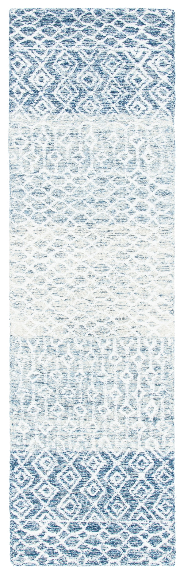 Glamour 304 Hand Tufted 60% Wool, 20% Viscose, 20% Cotton Contemporary Rug Blue / Ivory 60% Wool, 20% Viscose, 20% Cotton GLM304M-28
