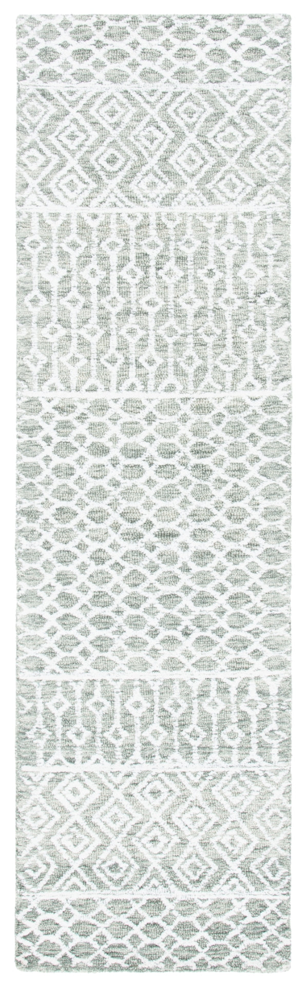 Glm305 Hand Tufted 60% Wool, 20% Viscose, 20% Cotton Contemporary Rug Green / Ivory 60% Wool, 20% Viscose, 20% Cotton GLM305Y-28