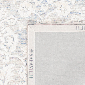 Glamour 551 Hand Tufted 25% Wool & 75% Viscose Rug in Blue, Ivory 9ft x 12ft