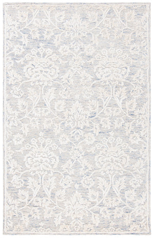 Glamour 551 Hand Tufted 25% Wool & 75% Viscose Rug in Blue, Ivory 9ft x 12ft
