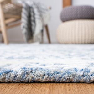 Glamour 559 Hand Tufted 25% Wool & 75% Viscose Rug in Blue, Ivory 8ft x 11ft