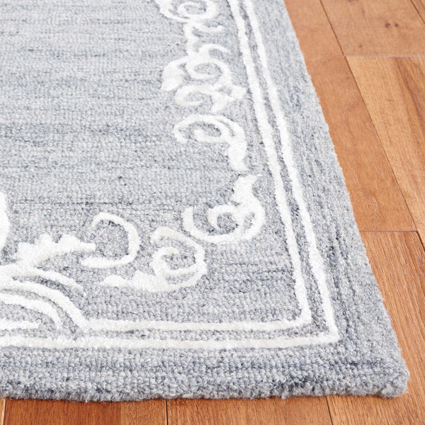 Safavieh Glamour 604 Modern Hand Tufted Rug Grey / Ivory GLM604F-8
