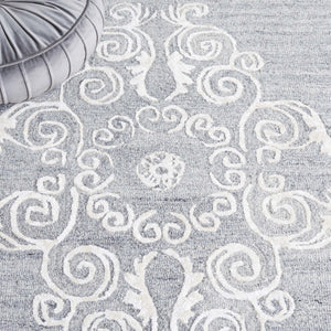 Safavieh Glamour 604 Modern Hand Tufted Rug Grey / Ivory GLM604F-8