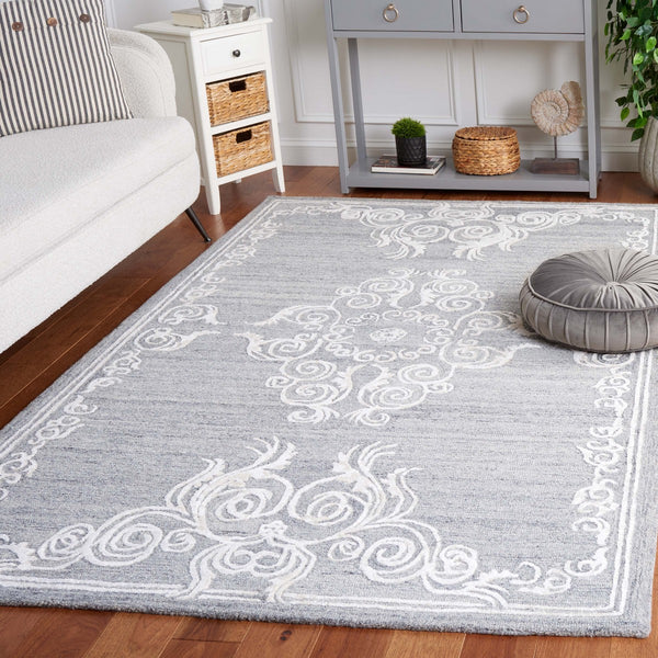 Safavieh Glamour 604 Modern Hand Tufted Rug Grey / Ivory GLM604F-8