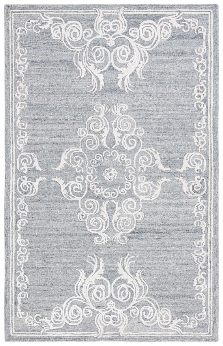 Safavieh Glamour 604 Modern Hand Tufted Rug Grey / Ivory GLM604F-8