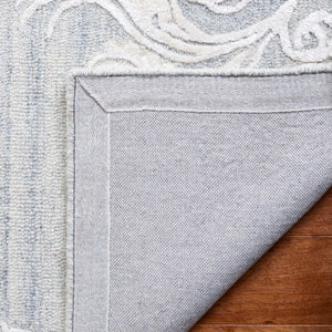 Safavieh Glamour 604 Antique Hand Tufted Rug Silver / Ivory GLM604G-8