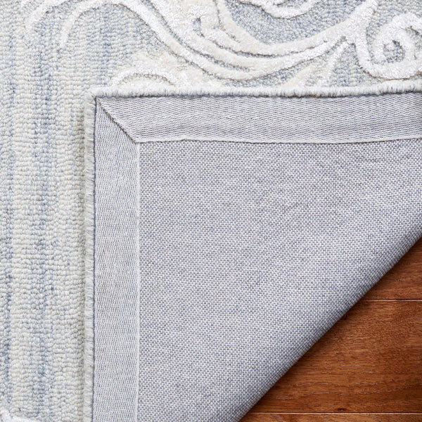 Safavieh Glamour 604 Antique Hand Tufted Rug Silver / Ivory GLM604G-8