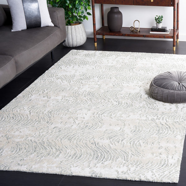 Safavieh Glamour 605 Modern Hand Tufted Rug Grey / Ivory GLM605F-8