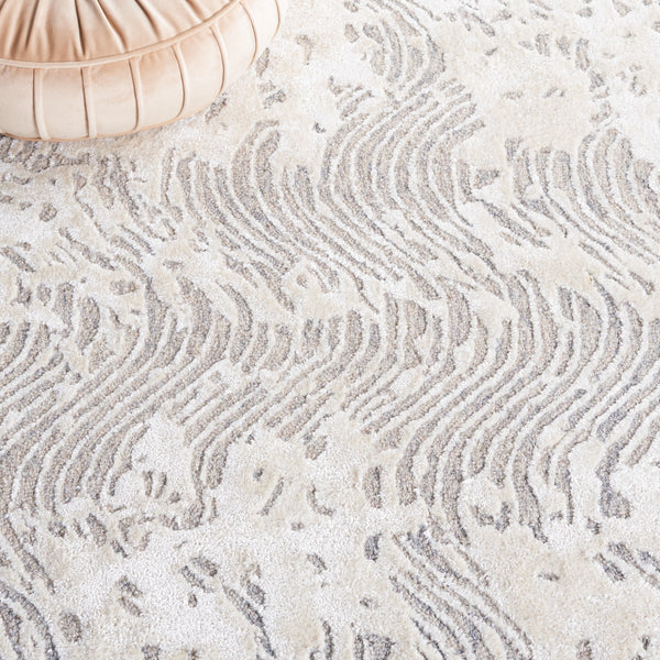 Safavieh Glamour 605 Modern Hand Tufted Rug Light Grey / Ivory GLM605G-8