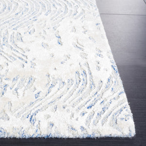 Safavieh Glamour 605 Modern Hand Tufted Rug Blue / Ivory GLM605M-8