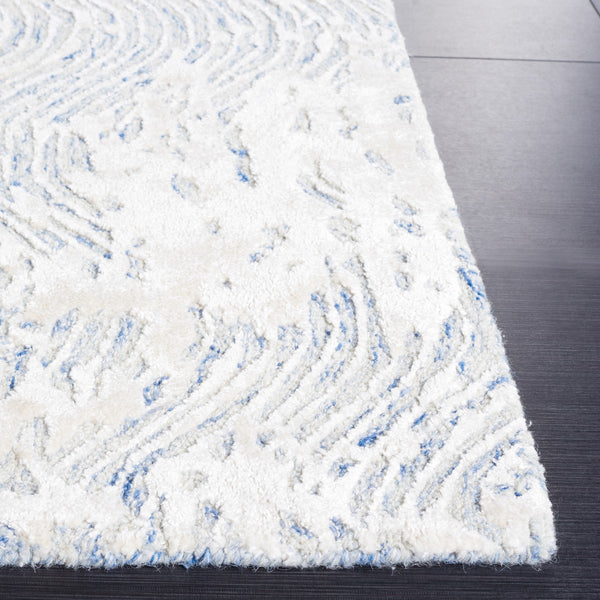 Safavieh Glamour 605 Modern Hand Tufted Rug Blue / Ivory GLM605M-8