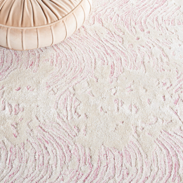 Safavieh Glamour 605 Modern Hand Tufted Rug Pink / Ivory GLM605U-8