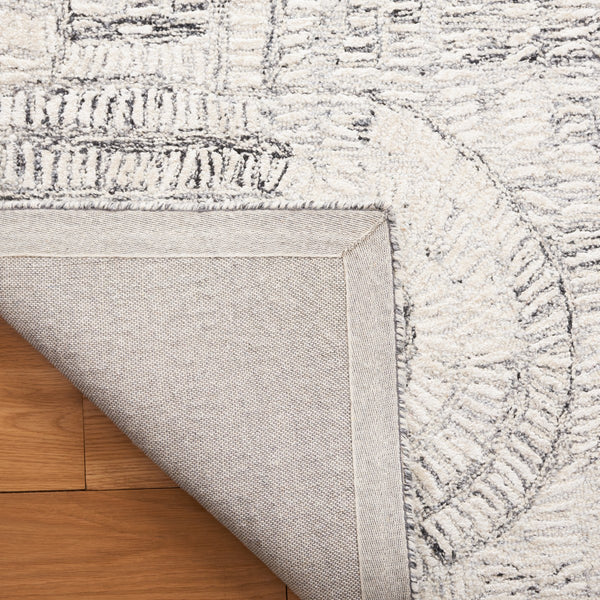 Safavieh Glamour 606 Geometric Hand Tufted Rug Grey / Ivory GLM606F-8