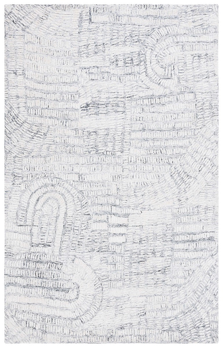 Safavieh Glamour 606 Geometric Hand Tufted Rug Grey / Ivory GLM606F-6SQ