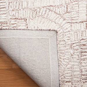 Safavieh Glamour 606 Geometric Hand Tufted Rug Brown / Ivory GLM606T-8